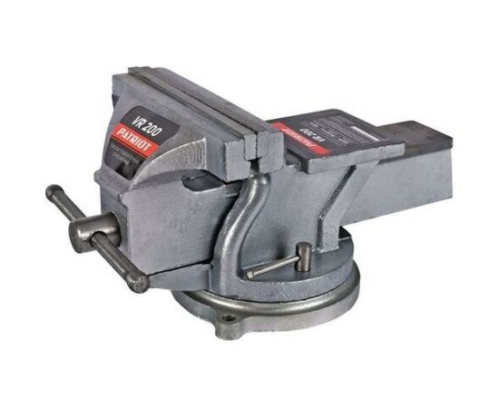 Тиски PATRIOT слесарные поворотные VR 200, ширина губок 200 мм, рабочий ход 150 мм 770000015 – изображение 2