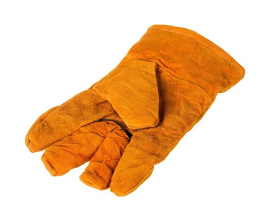 Спилковые утепленные искусственным мехом перчатки РемоКолор 24-2-119 – изображение 2