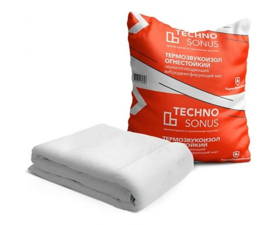 Мат для звукоизоляции ТермоЗвукоИзол Огнестойкий (5х1.5 м; 13 мм; 7.5 кв.м) ТехноСонус 1300100004 – изображение 2