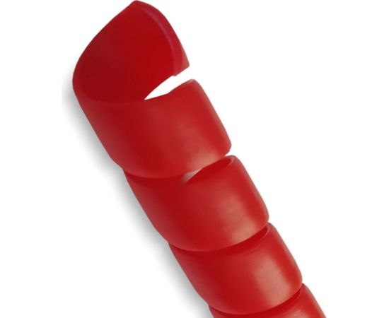 Спиральная пластиковая защита SG PARLMU -32-F13, полипропилен, размер 32, плоская поверхность, цвет красный, длина 1 м PR0300700 – изображение 2