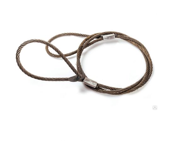 Канатный петлевой строп ТамбовТехСнаб СКП 2.5 т, 7 м, заплетка 7930124361004 – изображение 2