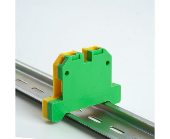 Наборный изолированный винтовой зажим STEKKER ЗНИ - 4,0 (JXB4), желтый-зеленый 39934 – изображение 3