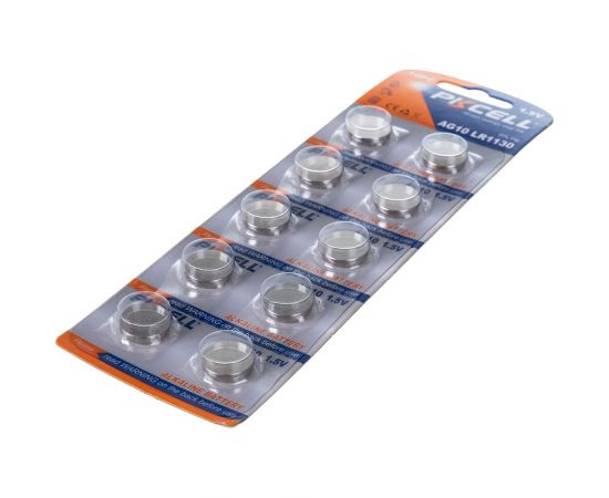 Щелочной/алкалиновый элемент питания PKCELL тип - LR54AG10 10 шт в блистере AG10-10B – изображение 3