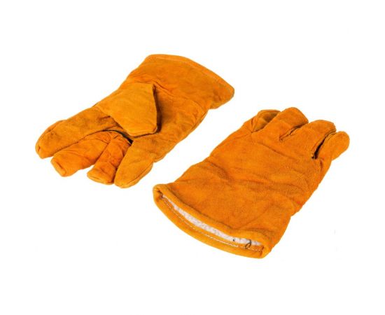 Спилковые утепленные искусственным мехом перчатки РемоКолор 24-2-119 – изображение 3