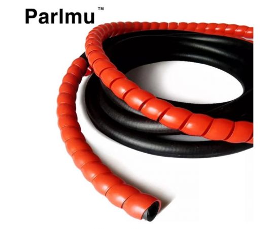 Спиральная пластиковая защита SG PARLMU -20-F14, полипропилен, размер 20, плоская поверхность, цвет голубой, длина 1 м PR0400200 – изображение 4