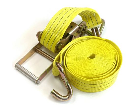 Стяжной ремень с храповиком для крепления груза ТамбовТехСнаб 5/10 т, 1 м, 75 мм 7930105412657 – изображение 4