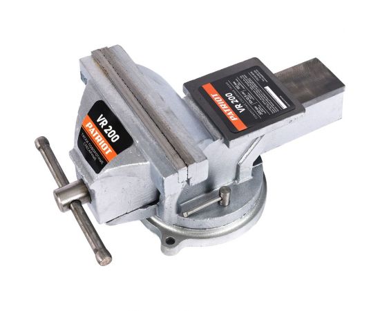 Тиски PATRIOT слесарные поворотные VR 200, ширина губок 200 мм, рабочий ход 150 мм 770000015 – изображение 5