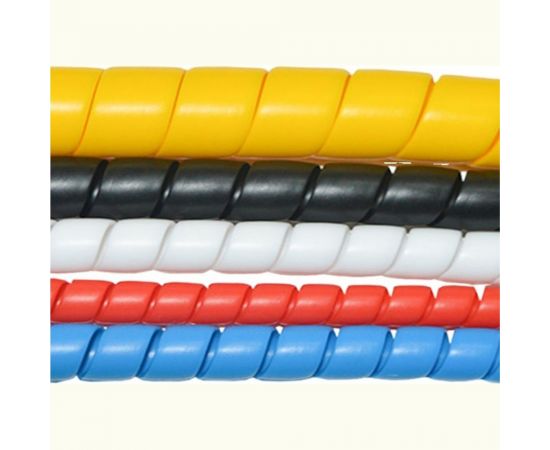 Спиральная пластиковая защита SG PARLMU -32-F13, полипропилен, размер 32, плоская поверхность, цвет красный, длина 1 м PR0300700 – изображение 6