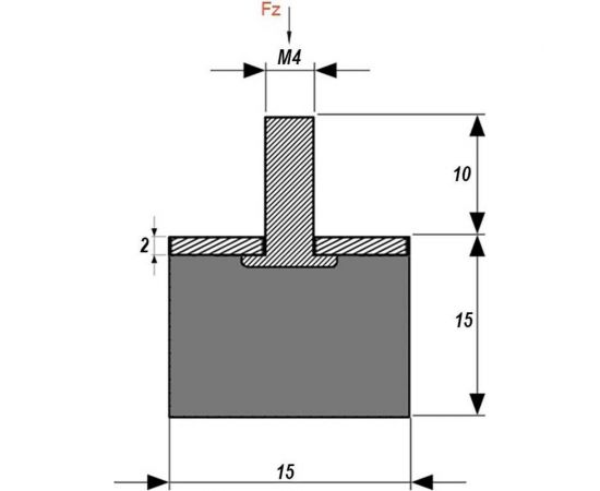Резинометаллический буфер Алтервиа A00008.1600150150410 – изображение 6