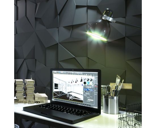 Стеновые 3д панели Artpole ROCK (гипсовые; белые; 600x600 мм; 1 шт; 0.36 кв. м) M-0063 – изображение 7