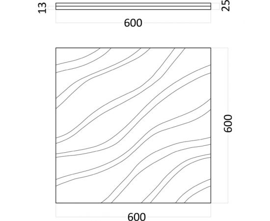 Стеновые панели 3D Artpole VELVET (гипсовые; белые; 600x600 мм; 1 шт; 0,36 кв.м) M-0037 – изображение 8