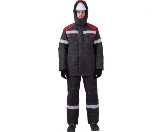Зимний костюм ГК Спецобъединение СТАРАТЕЛЬ серый/красный Кос 203/96/182 