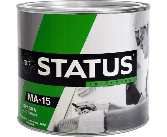Масляная краска Радугамалер STATUS МА-15 (вишневая; по металлу, дереву, бетону; 0,8 кг) 4630018082437 