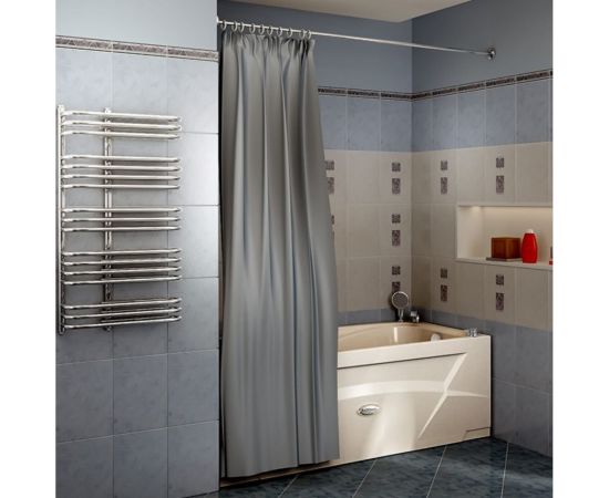 Прямой карниз для шторы на прямоугольную ванну Радомир 2 м хром 1-12-2-0-0-994 