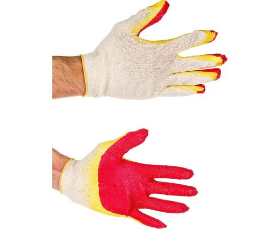 Перчатки с двойным латексным обливом INTERFIX ЛЮКС 13 класс, 1шт 20111 