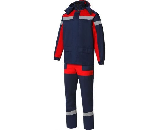 Костюм СОЮЗСПЕЦОДЕЖДА Континент с СВП темно-синий/красный, р. 52-54, рост 170-176 0480019601038 