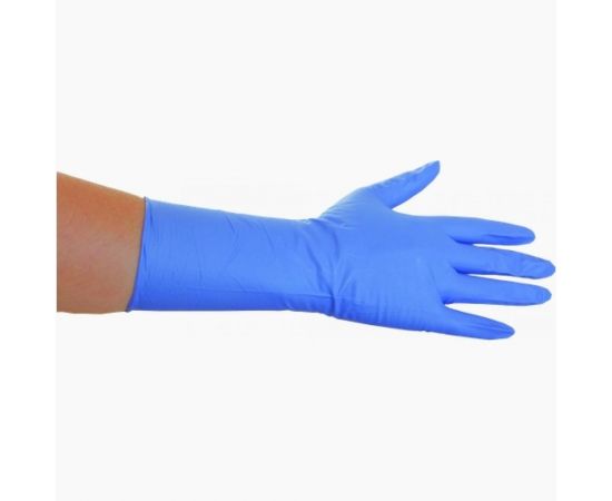 Нитриловые перчатки EcoLat Long Cuff 100 шт./уп. размер M, 3150/M 
