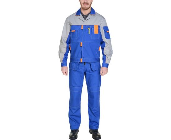 Костюм СОЮЗСПЕЦОДЕЖДА Профессионал-2 василек/светло-серый, р. 48-50, рост 182-188 1960008002040 – изображение 20