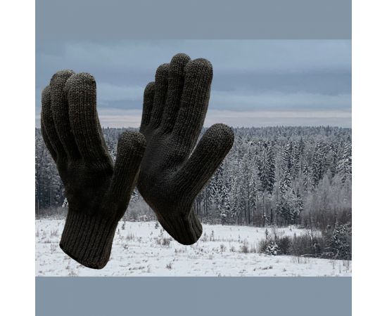 Зимние полушерстяные перчатки без покрытия Master-Pro® РУССКИЙ ЛЕС 2 пары10507-RF0-2 – изображение 2