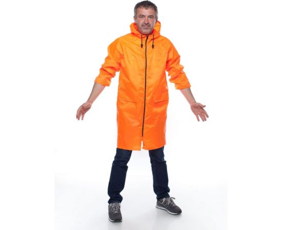 Влагозащитный облегченный плащ-дождевик БЕРТА 800-60-62, оранжевый – изображение 2