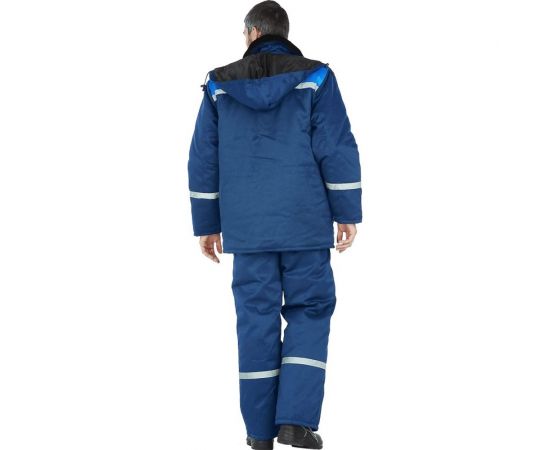 Утеплённая куртка ГК Спецобъединение МЕТЕЛИЦА темно-синий/василёк, р. 104-108, рост 182-188 Кур 311/104/182 – изображение 2