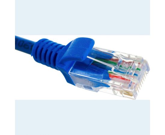 Патч-корд ExeGate UTP-RJ45-RJ45-5e-0,5M-BL, UTP, cat.5e, 0.5м, синий 172877 – изображение 3