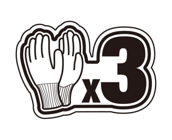 Антипорезные перчатки с нитриловым покрытием Delta Plus VECUT57 р. 8, 3 пары VECUT57GRG308 – изображение 3