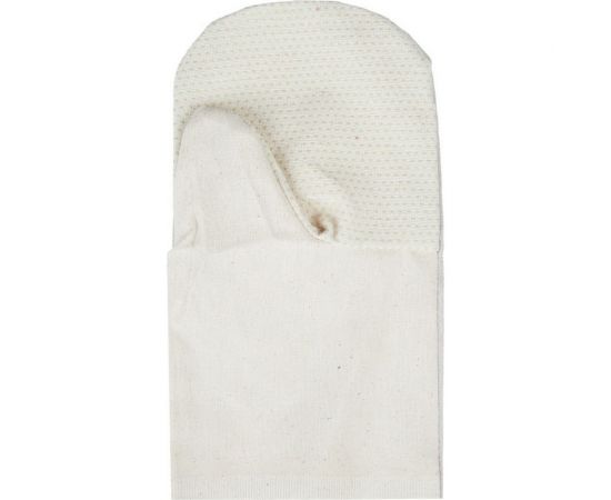 Рабочие рукавицы ООО Комус хлопок, с ПВХ наладонником, белые, плотность 240 г/кв.м, 10 пар 1193941 – изображение 3