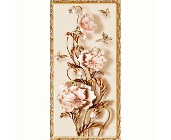 Фотообои цветы "Панно с маками" 100x240 ШxВ ООО Первое ателье pw97398 – изображение 3