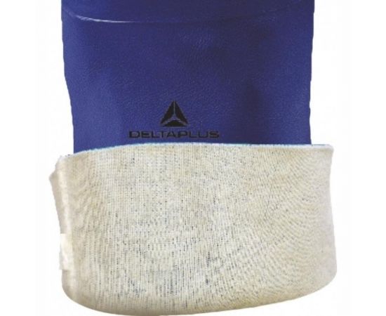 Трикотажные удлиненные перчатки с двойным нитриловым покрытием Delta Plus цвет желтый, р.10 VV911JA10 – изображение 5