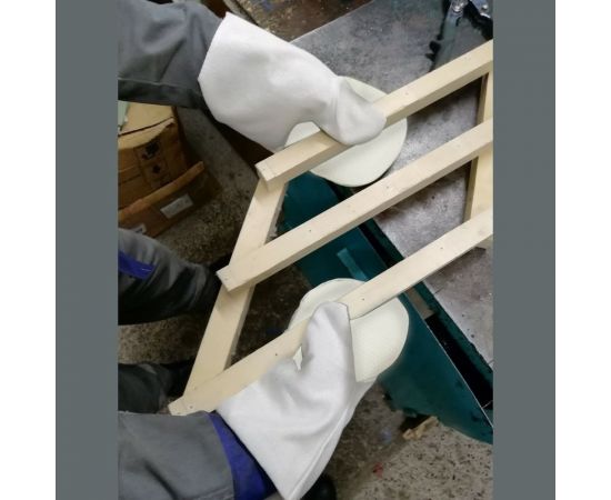 Рабочие рукавицы ООО Комус хлопок, с ПВХ наладонником, белые, плотность 240 г/кв.м, 10 пар 1193941 – изображение 5