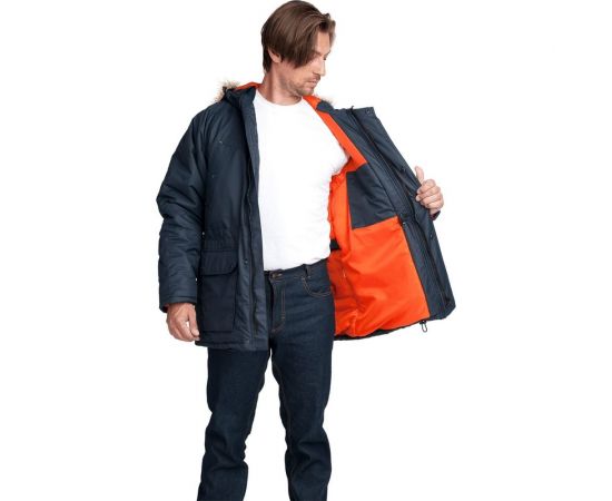 Утепленная куртка ГК Спецобъединение АЛЯСКА ЛЮКС синяя, р. 104-108, рост 182-188 Кур 320/104/182 – изображение 8