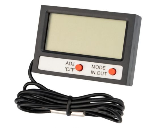 Электронный комнатно-уличный термометр с часами и выносным датчиком REXANT 70-0505 