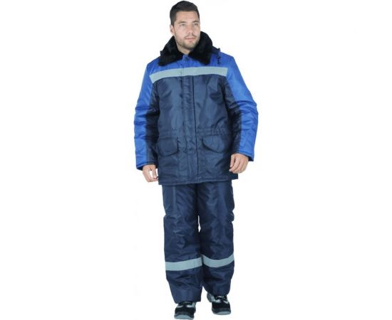 Утепленный костюм ГК Спецобъединение РЕГИОН темно-синий/василёк р. 96-100, рост 170-176 Кос 307/ 96/170 