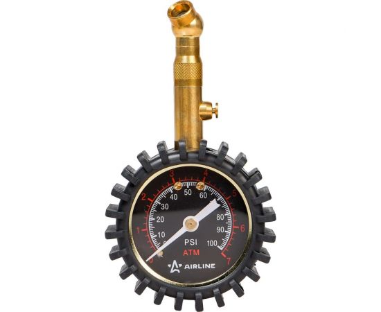 Стрелочный манометр Airline PRO 7АТМ, 50 мм, с клапаном сброса AEAS002 