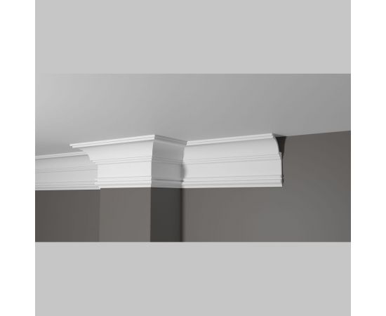 Карниз потолочный ударопрочный влагостойкий под покраску Decor-Dizayn 120x60x2000мм DD517 