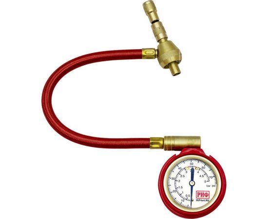 Аналоговый дефлятор с манометром РИФ со шлангом, от 0.3 до 5 атм RIF-DG-A 