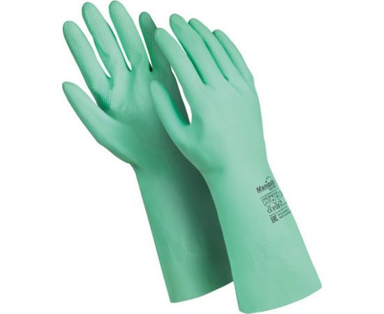 Перчатки MANIPULA Контакт, хб напыление, размер 10-10.5, зеленые L-F-02 605825 