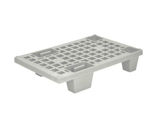 Перфорированный паллет на ножках Тара.ру серый, 600х400х130 мм 15552 