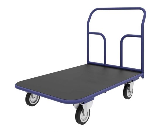 Платформенная тележка с резиновым покрытием RUSKLAD ТПР 4, 600x1200 мм, d160 мм ТПР 4 160 