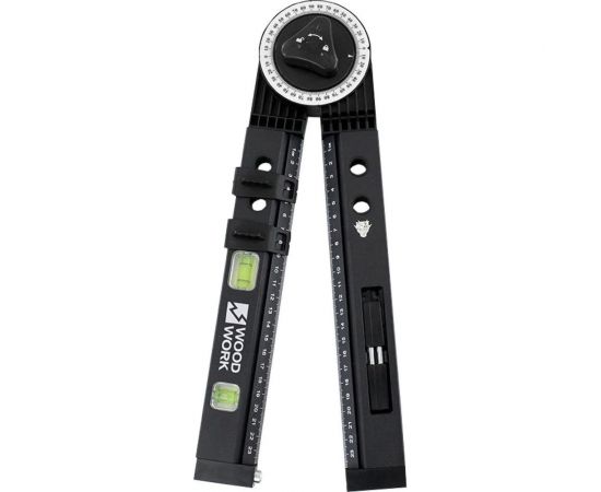 Угломер-транспортир со встроенным пузырьковым уровнем WOODWORK MSP-005 