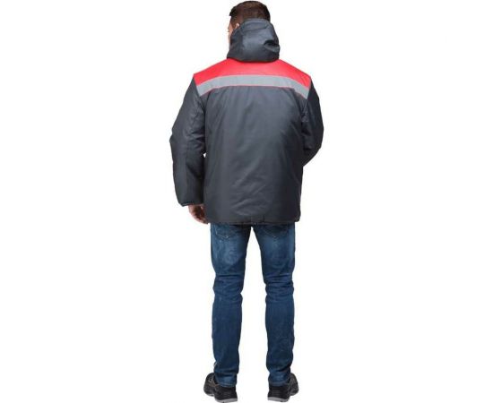 Утепленная куртка ГК Спецобъединение РАЙТ темно-серый/красный, размер 120-124, рост 170-176 Кур 317/120/170 – изображение 2