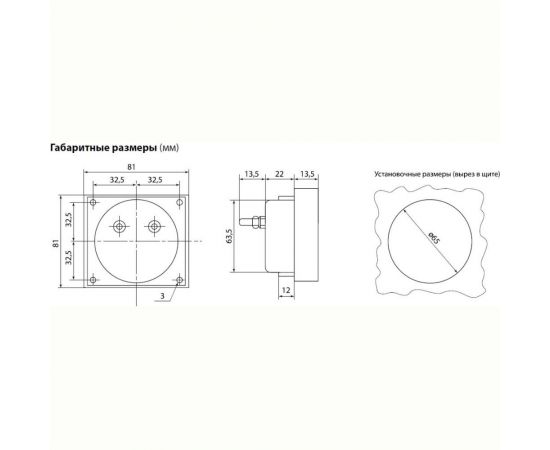 Амперметр TDM А80П 30А-2,5, поверенный SQ1102-0241 – изображение 2