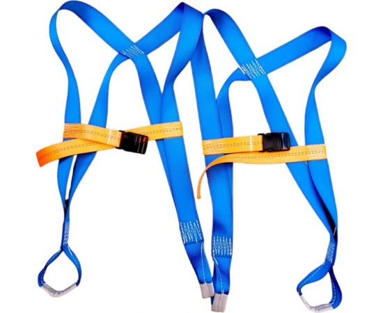 Такелажные ремни для грузчиков ООО КанТраст Стандарт комплект, синий trst4545 – изображение 2