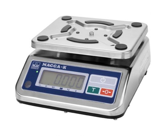 Настольные весы из нержавеющей стали МАССА-К НС-15.P 59033 – изображение 2