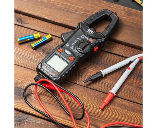 Токоизмерительные цифровые клещи DELI DL334203, раскрытие клещей 30 мм, CAT III 600В, 600А, 40 мОм 102980 – изображение 2