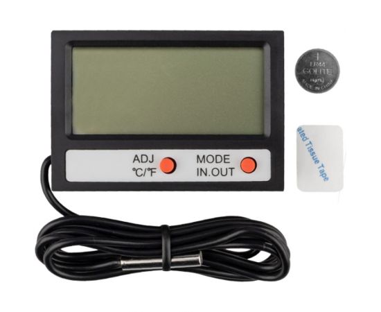 Электронный комнатно-уличный термометр с часами и выносным датчиком REXANT 70-0505 – изображение 2