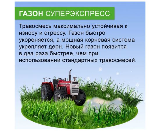 Семена газона Зри в корень СуперЭкспресс 0.8 кг 1010026140 – изображение 3