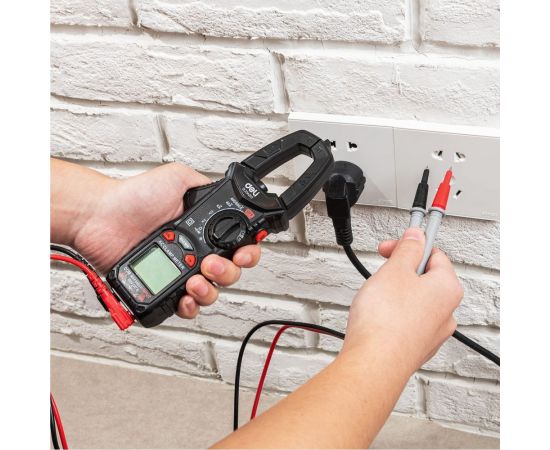 Токоизмерительные цифровые клещи DELI DL334203, раскрытие клещей 30 мм, CAT III 600В, 600А, 40 мОм 102980 – изображение 3