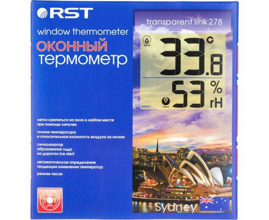 Цифровой оконный термометр-гигрометр RST RST01278 – изображение 3